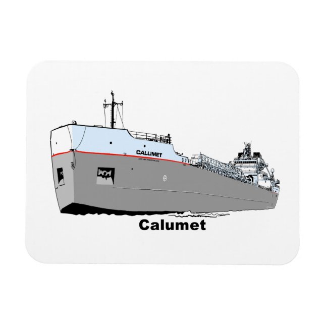 Ímã Great Lakes Freighter Calumet ex-Roesch (Horizontal)