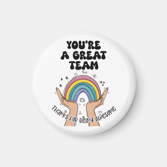 Imã Great Team – Thanks for Being Awesome Magnet  (Frente)