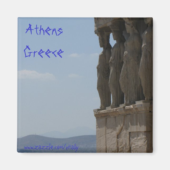 Imã Grécia de íman de Atenas design (Frente)