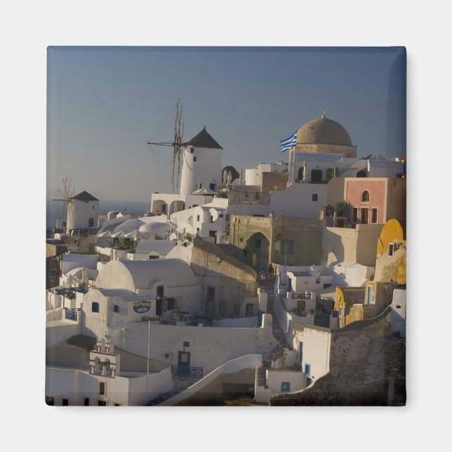 Imã Grécia e ilha grega da cidade de Santorini, Oia (Frente)
