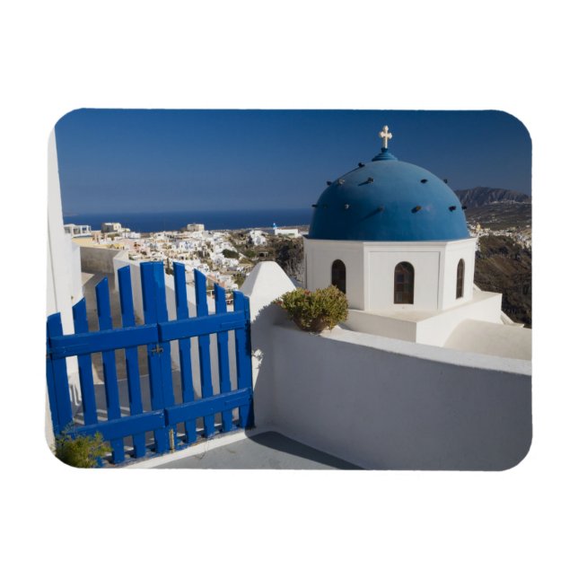 Ímã Grécia e ilha grega de Santorini (Horizontal)
