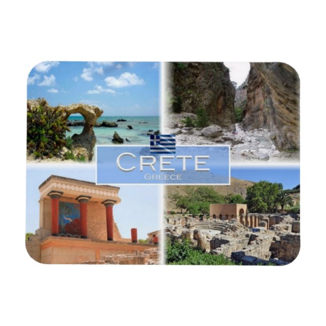 Ímã Grécia GR - Creta - Cnossos - Elafonisi - (Horizontal)