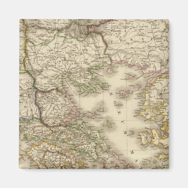 Imã Grécia histórica, mapa atlas de Paris (Frente)
