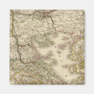 Imã Grécia histórica, mapa do atlas de Paris