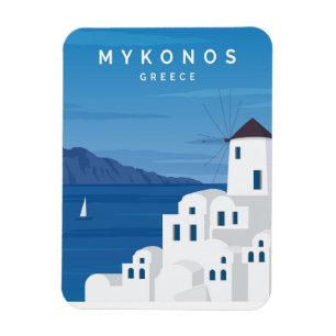Ímã Grécia Mykonos
