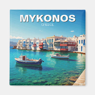 Imã Grécia Mykonos Barcos das Ilhas Gregas