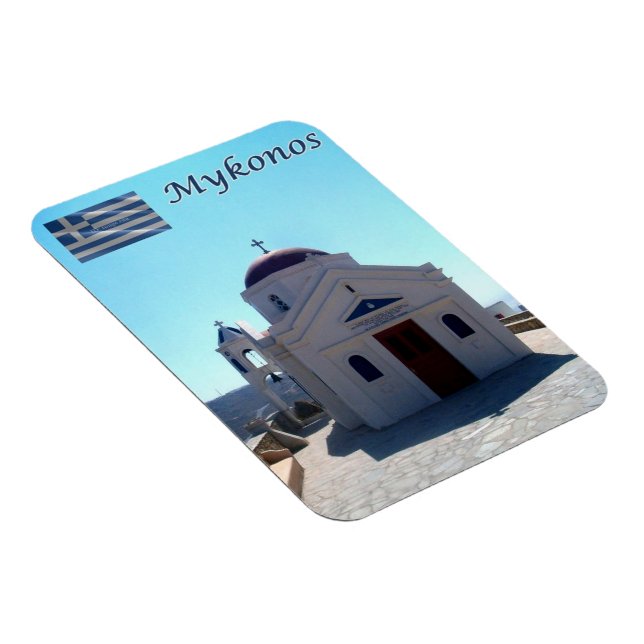 Ímã Grécia - Mykonos - Mosteiro - (Lado Direito)