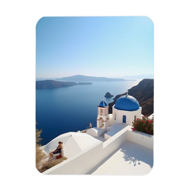 Ímã Grécia Santorini (Vertical)
