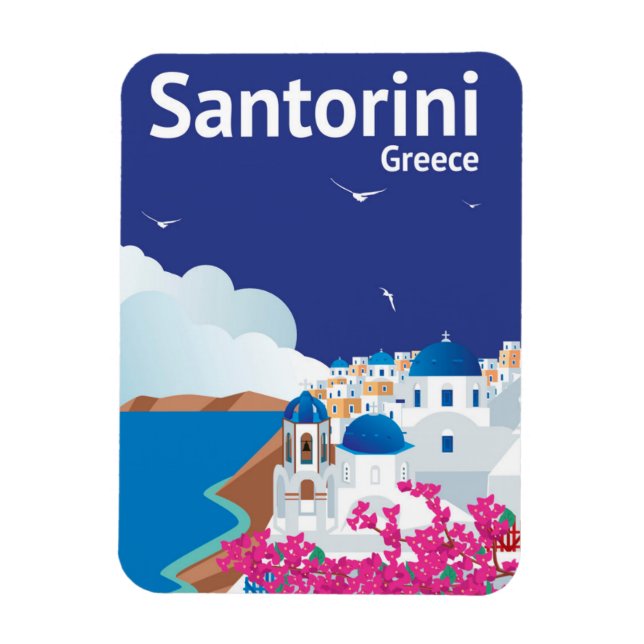 Ímã Grécia Santorini (Vertical)