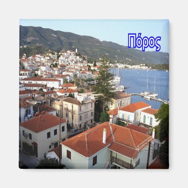 Imã grécia zGR043 PAROS, frigorífico (Frente)