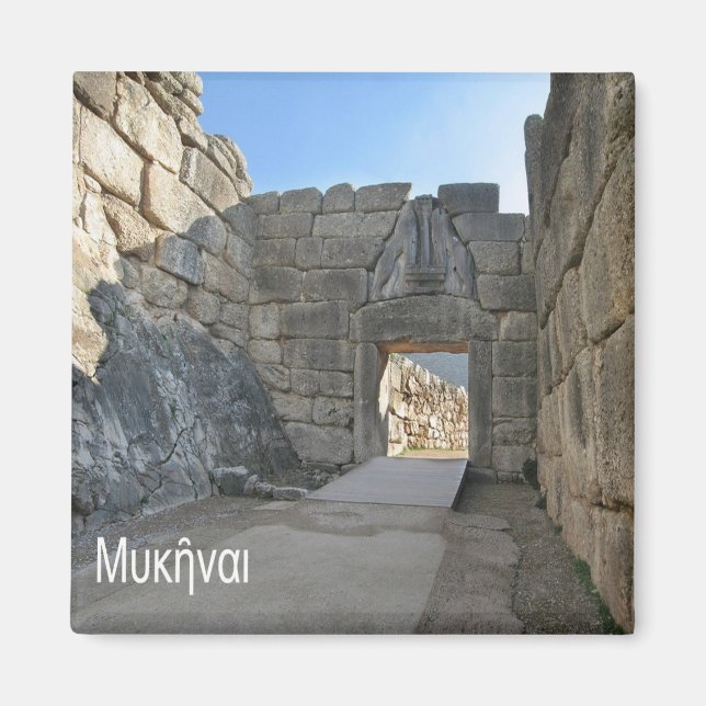 Imã grécia zGR051 MICENE, frigorífico (Frente)