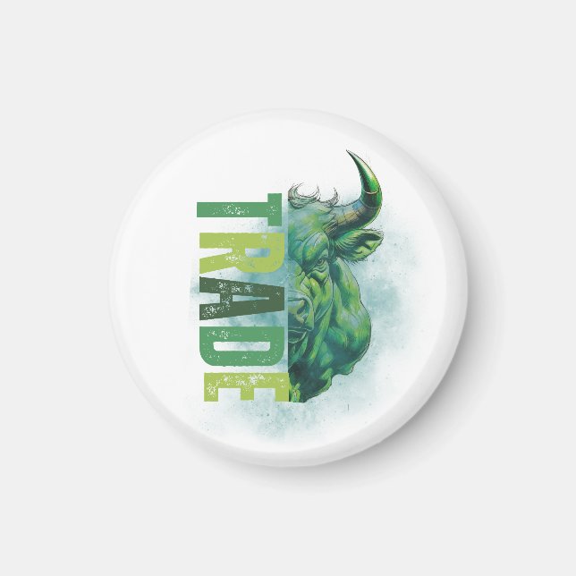 Imã Green bull | Trade Design (Frente)