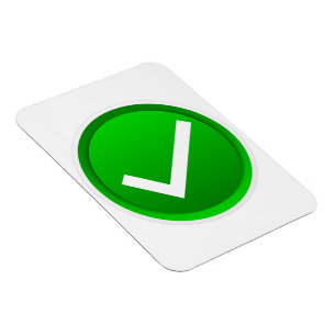 Ímã Green Check Mark Symbol
