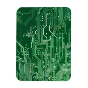 Ímã green electronic circuit board computer pattern