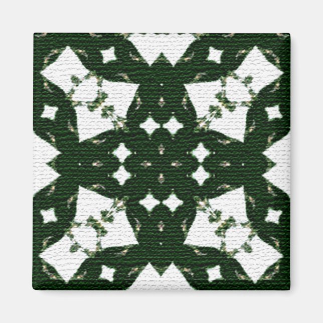 Imã Green Garland Natal (Frente)