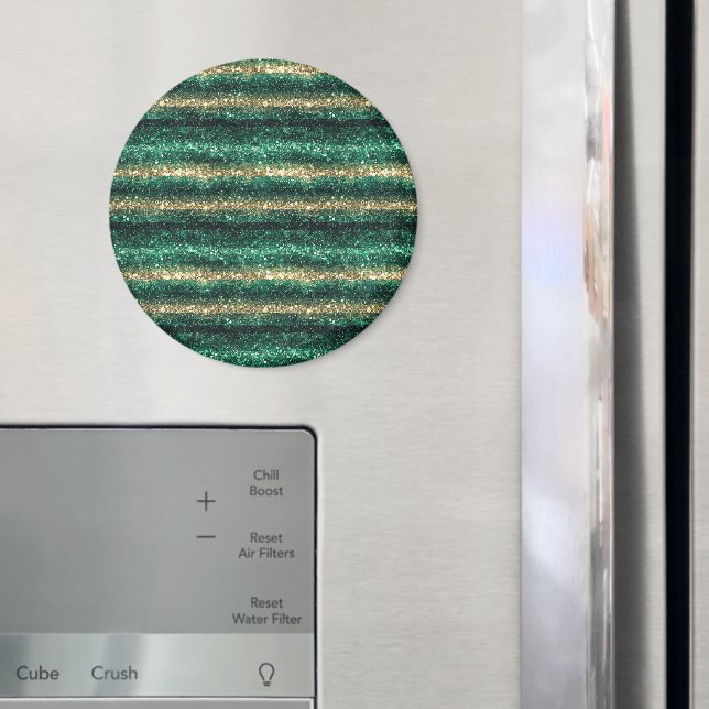 Imã Green Gold Glitzy St. Patrick's Day Glitter (In Situ (Fridge))