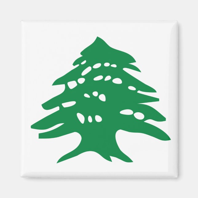 Imã Green Lebanon Cedar Magnet (Frente)
