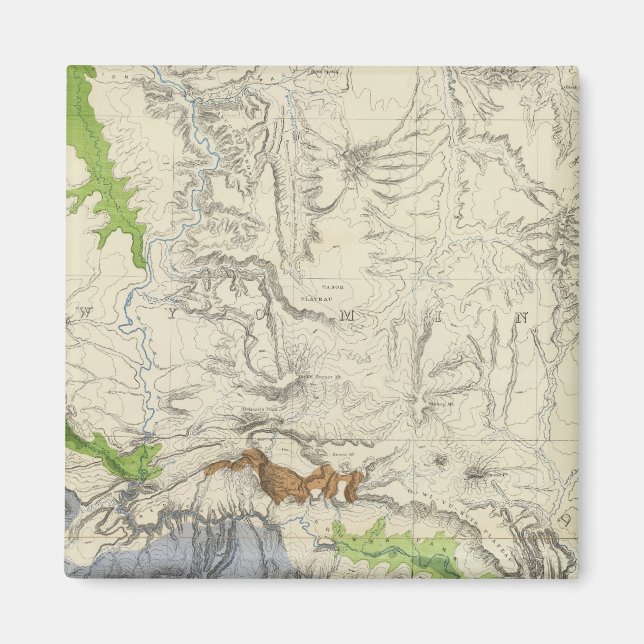 Imã Green River from the Union Pacific Rail Road Map (Frente)