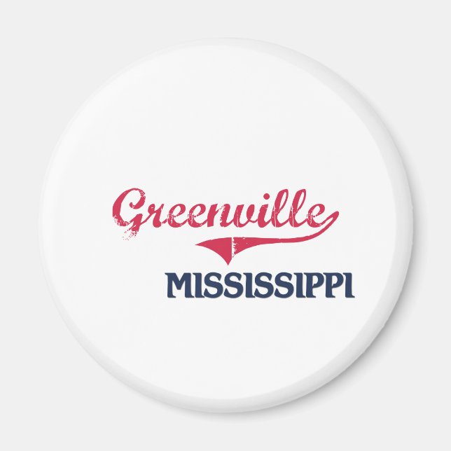 Imã Greenville Mississippi Clássico (Frente)