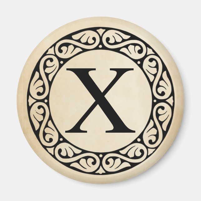 Imã Grego - Letra alfabética chi (Frente)