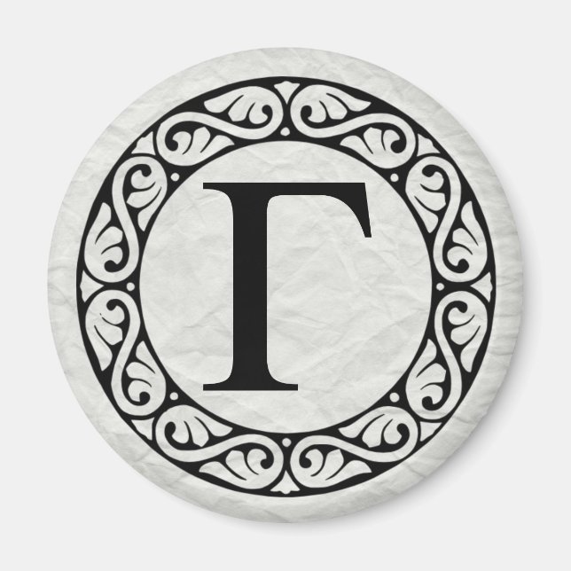 Imã Grego - Letra alfabética gama (Frente)