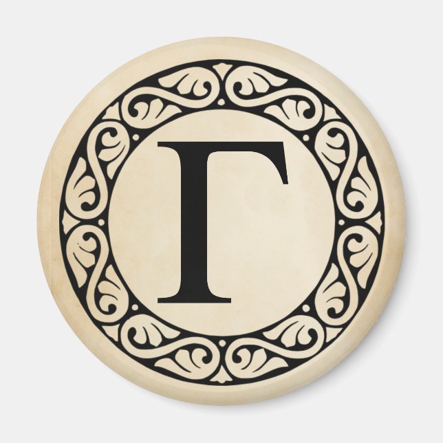 Imã Grego - Letra alfabética gama (Frente)