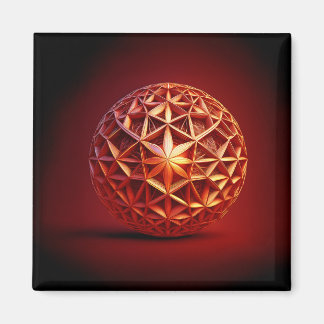 Imã Grelha de Sierpinski Fractal Vermelha