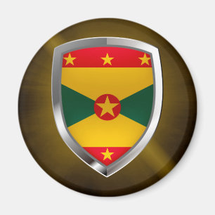 Imã Grenada - Emblema metálico