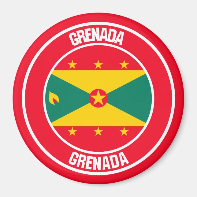 Imã Grenada Round Emblem (Frente)