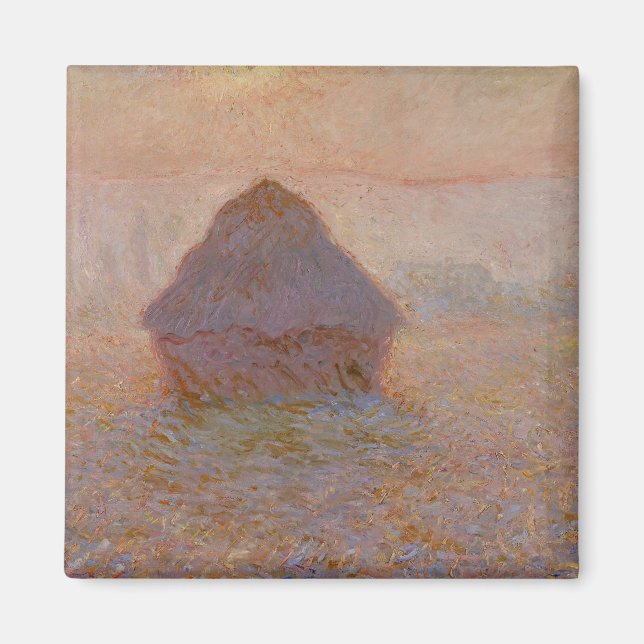 Imã Gretenstack de Claude Monet, Sun no Monte (1891) (Frente)