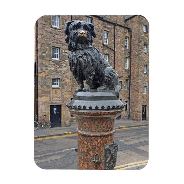Ímã Greyfriars Bobby Statue em Edimburgo (Vertical)