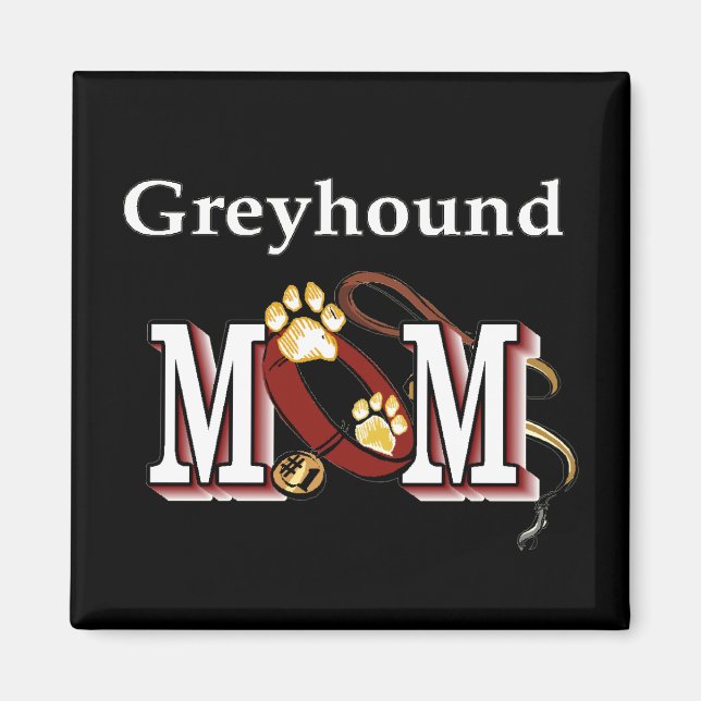 Imã Greyhound MOM Gifts (Frente)