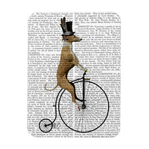 Ímã Greyhound na bicicleta Black Penny Farthing