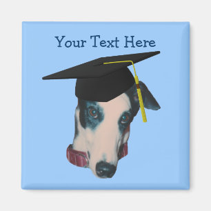 Imã Greyhound No Boné de formatura Engraçado Magnet