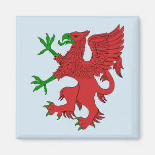 Imã Griffin em Vermelho e Verde