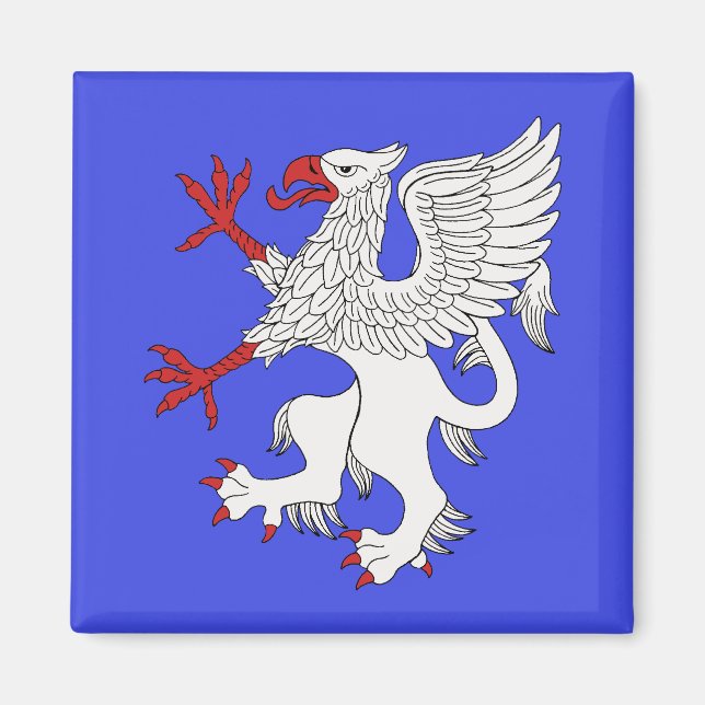 Imã Griffin Rampant Argent (Frente)