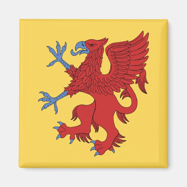 Imã Griffin Rampant Gules (Frente)