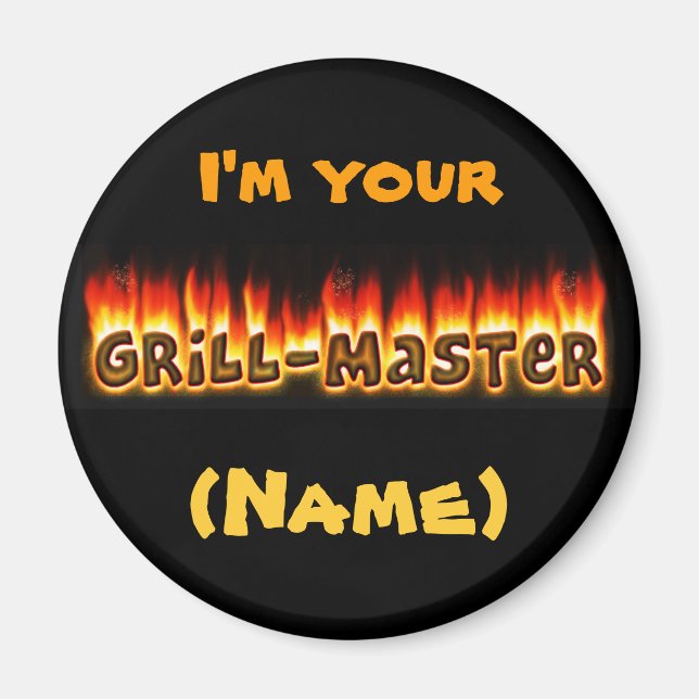 Imã Grillmaster (personalizável) (Frente)