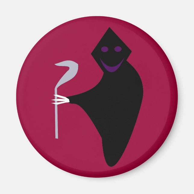Imã Grim Reaper Halloween Magnet (Frente)