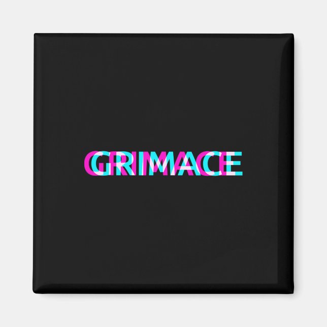 Imã Grimace Edgy Aestético Grunge Emo Pastel Hall Góti (Frente)