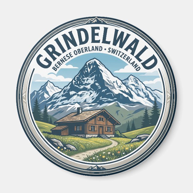 Imã GRINDELWALD Suíça (Frente)