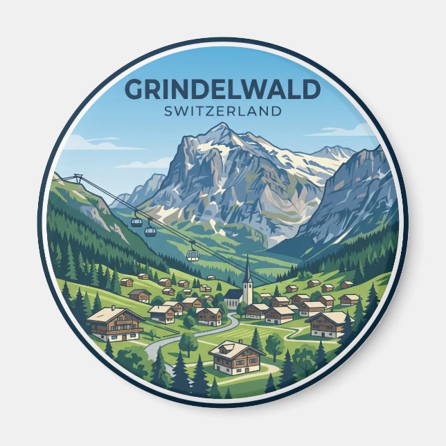 Imã Grindelwald Suíça (Frente)