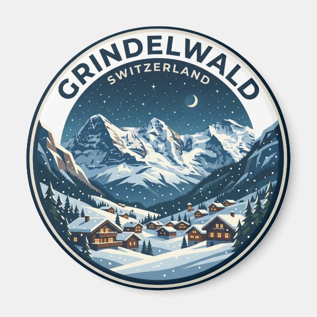 Imã GRINDELWALD Suíça (Frente)
