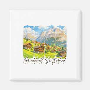 Imã Grindelwald Suíça Viagem Pincelada Grindel