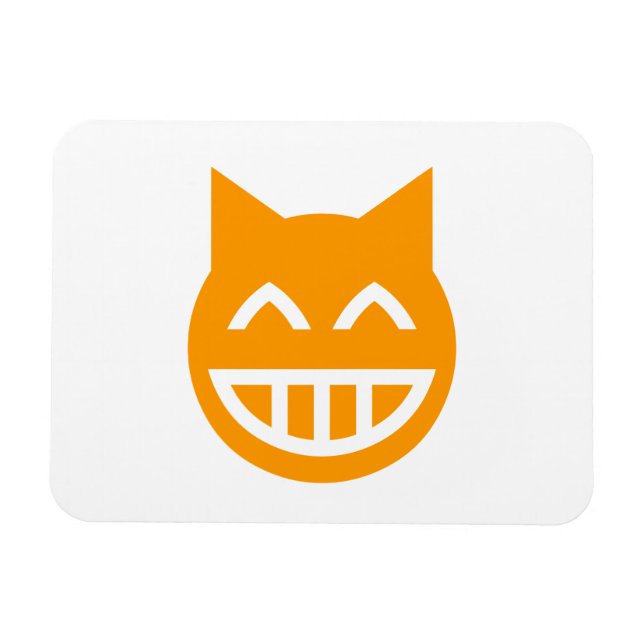Ímã Grinning Emoji Cat (Horizontal)