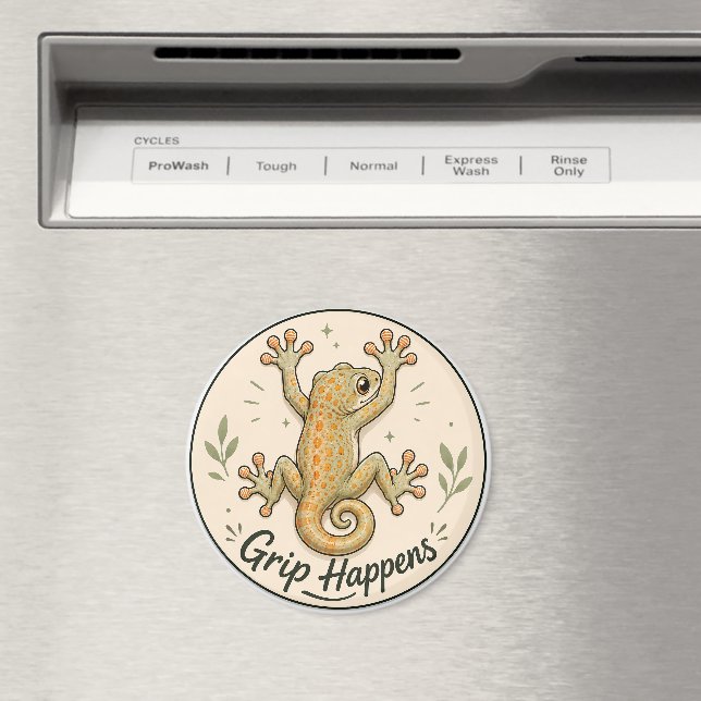 Imã Grip Acontece, Gecko ímã de Geladeira. (In Situ (Dishwasher))