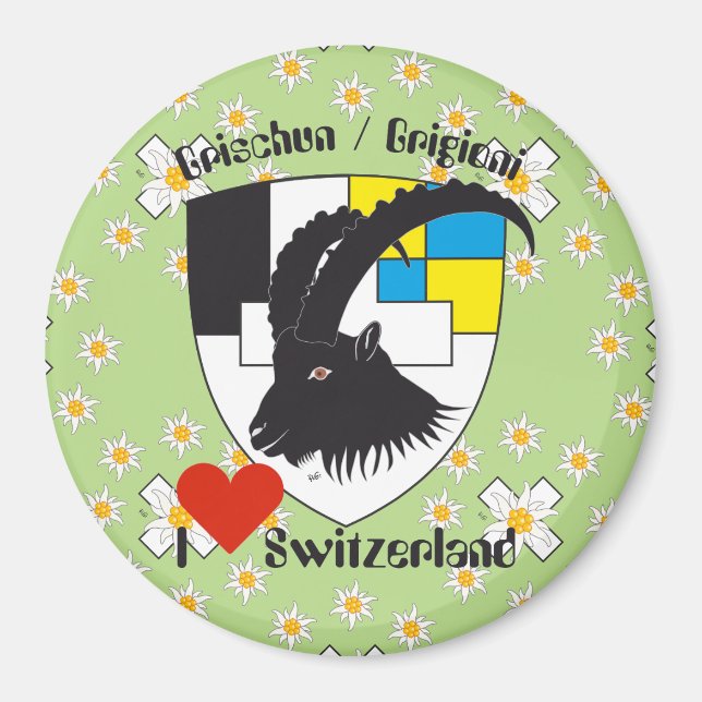 Imã Grischun Svizra Magnet (Frente)