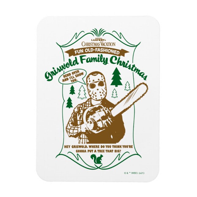 Ímã Griswold Family Christmas Chainsaw Graphic (Vertical)