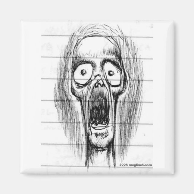 Imã Gritando Cara de crânio (Frente)