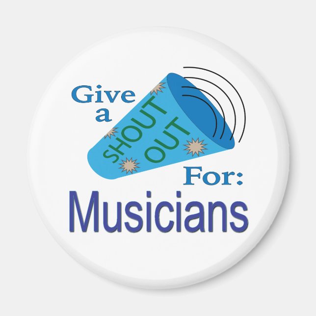 Imã Gritar para Músicos (Frente)